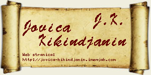 Jovica Kikinđanin vizit kartica